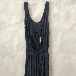 Boohoo navy romper